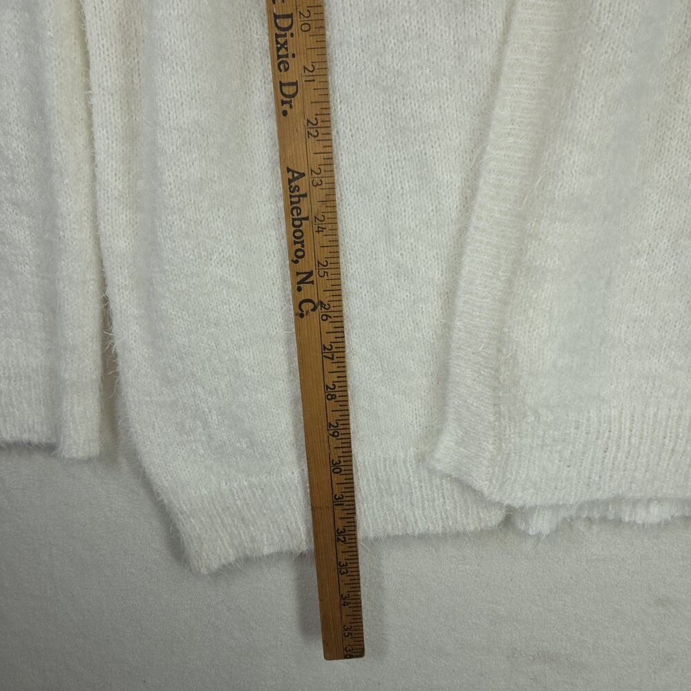 Vtg Fresh Cardigan White Womens XL Kimono Woven Lagenlook Cottagecore NWT - Picture 7 of 10